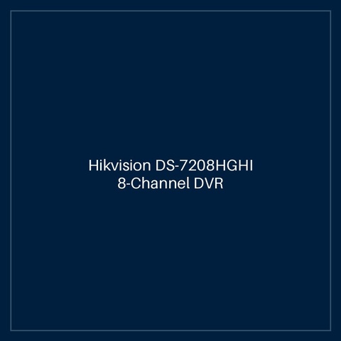 Hikvision DS-7208HGHI 8-Channel DVR