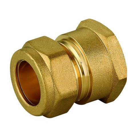 Female Straight Coupling Brass Compression
