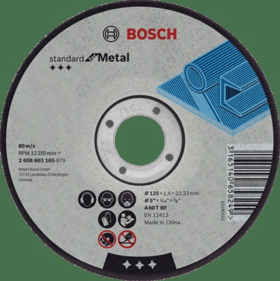 Bosch Metal Cutting: Expert for cutting disc with depressed centre, 230 mm, 22,23 mm, 3,0 mm