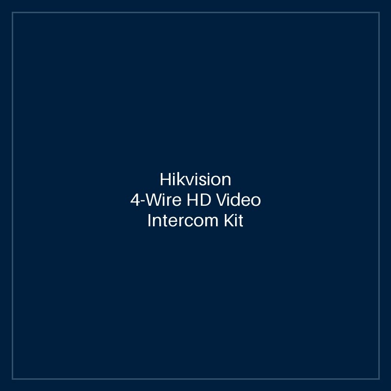 Hikvision- 4-Wire HD Video Intercom Kit