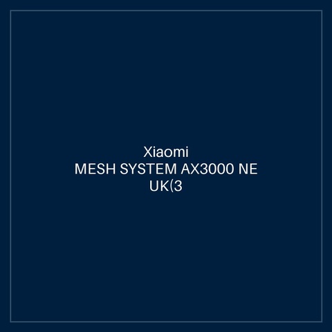 XIAOMI MESH SYSTEM AX3000 NE UK(3 PACK)