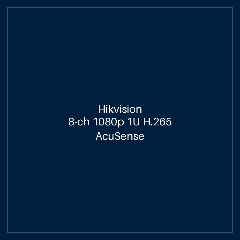 Hikvision - 8-ch 1080p 1U H.265 AcuSense DVR