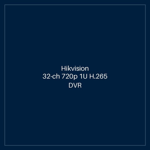 Hikvision - 32-ch 720p 1U H.265 DVR