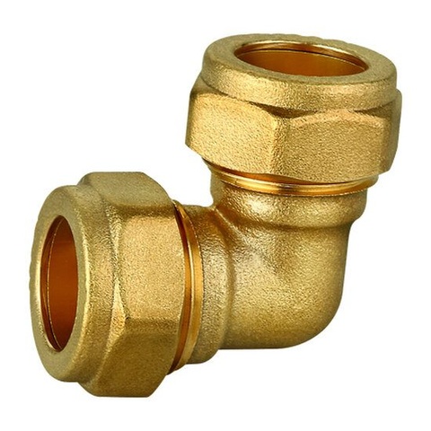 90° Elbow Brass Compression