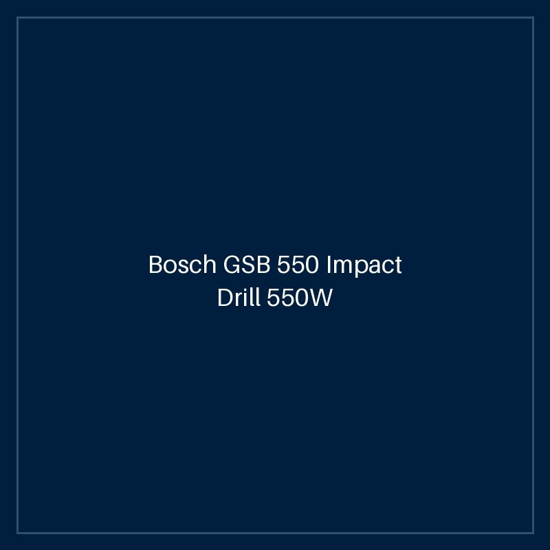 Bosch GSB 550 Impact Drill 550W