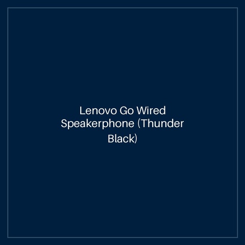 Lenovo Go Wired Speakerphone (Thunder Black)