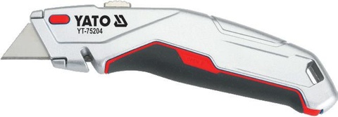 Utility knife with trapezoid blade
