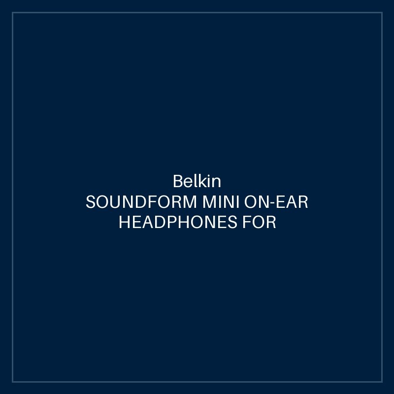 BELKIN SOUNDFORM MINI ON-EAR HEADPHONES FOR KIDS - PINK