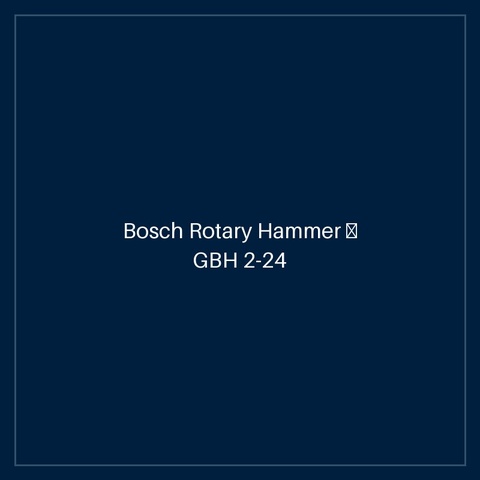 Bosch Rotary Hammer — GBH 2-24 DFR