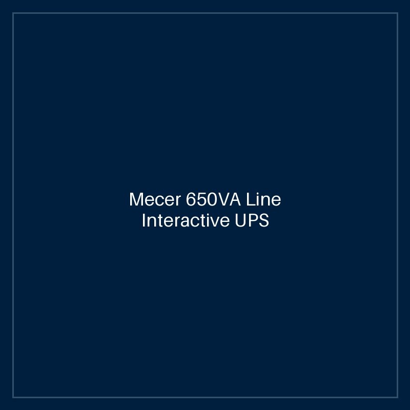 Mecer 650VA Line Interactive UPS