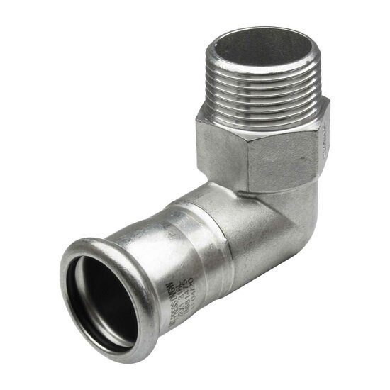 Male 90° Elbow Stainless Steel MT-Press