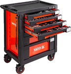 Service tool cabinet with tools