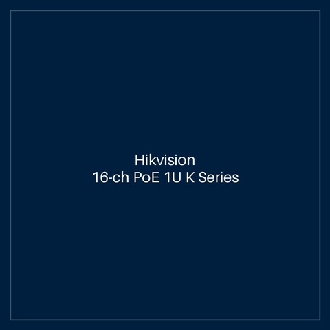 Hikvision - 16-ch PoE 1U K Series AcuSense 4K NVR