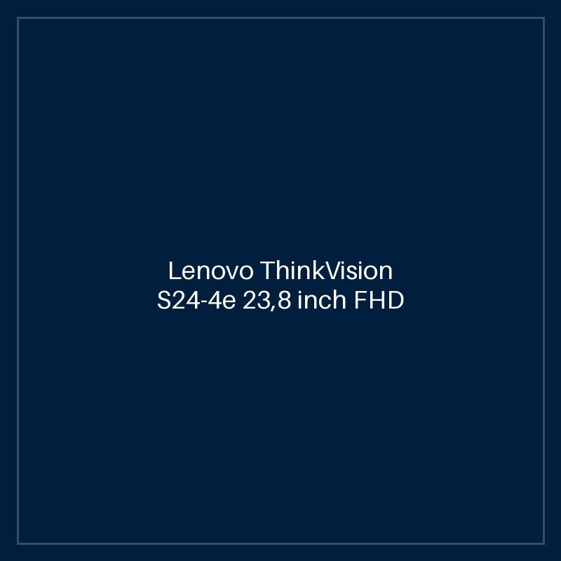 Lenovo ThinkVision S24-4e 23,8 inch FHD Monitor (IPS Panel, 100Hz, 4ms, HDMI, VGA, 3-side borderless) - Tilt Stand