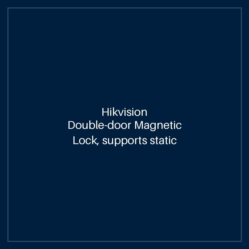 Hikvision Double-door Magnetic Lock, supports static linear thrust of 2 x 280kg