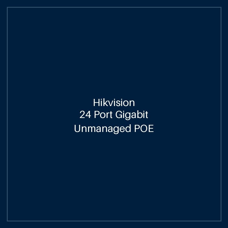 Hikvision 24 Port Gigabit Unmanaged POE Switch