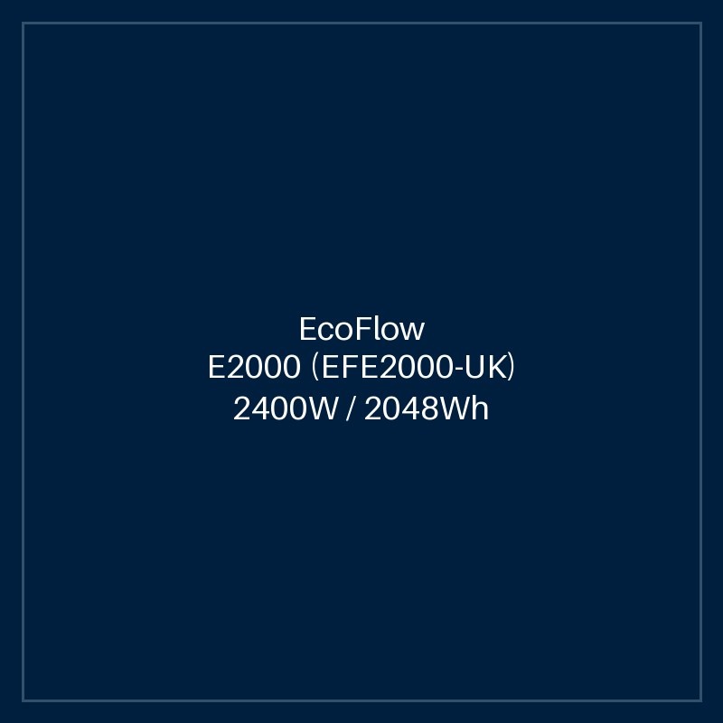 ECOFLOW E2000 (EFE2000-UK) 2400W / 2048Wh