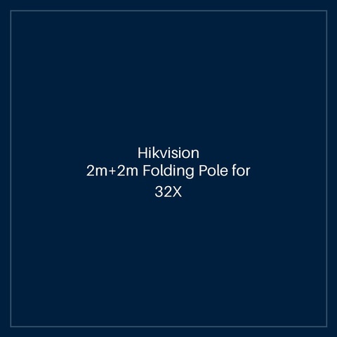 Hikvision 2m+2m Folding Pole for 32X Series Barrier Gate