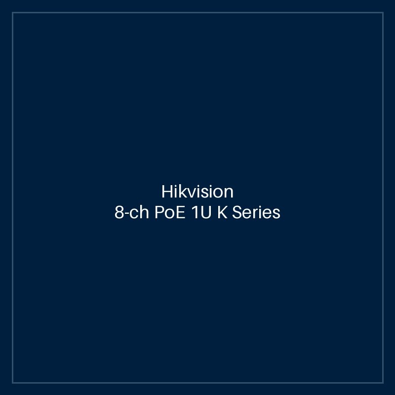 Hikvision 8-ch PoE 1U K Series AcuSense 4K NVR