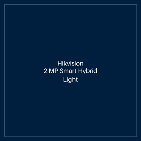 Hikvision - 2 MP Smart Hybrid Light with ColorVu Fixed Turret Camera
