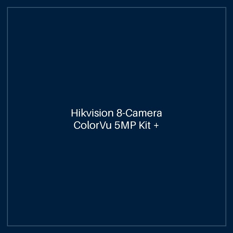 Hikvision 8-Camera ColorVu 5MP Kit + 2TB HDD
