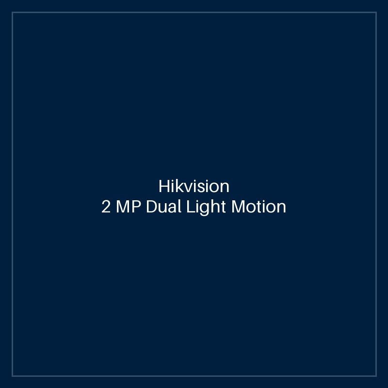 Hikvision 2 MP Dual Light Motion 2.0 Fixed Bullet Network Camera