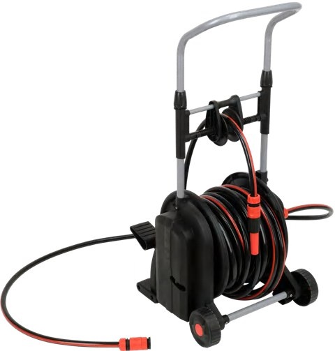 Garden hose with cart