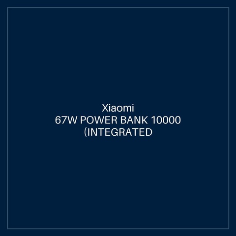 XIAOMI 67W POWER BANK 10000 (INTEGRATED CABLE) TAN
