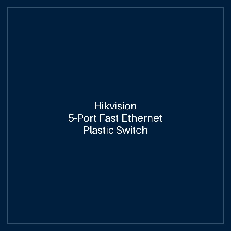 Hikvision - 5-Port Fast Ethernet Plastic Switch
