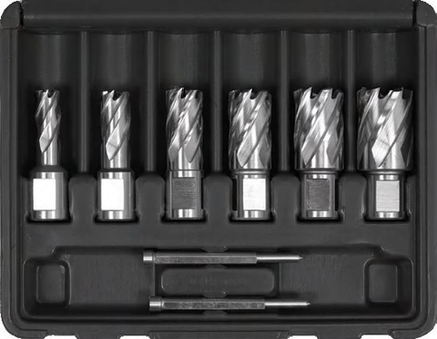 HSS drill bits set 6pcs--for magnetic drill