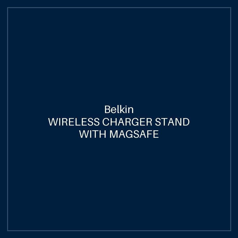 BELKIN WIRELESS CHARGER STAND WITH MAGSAFE & BOOST CHARGE 7.5W - BLACK