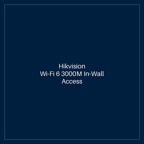 Hikvision - Wi-Fi 6 3000M In-Wall Access Point