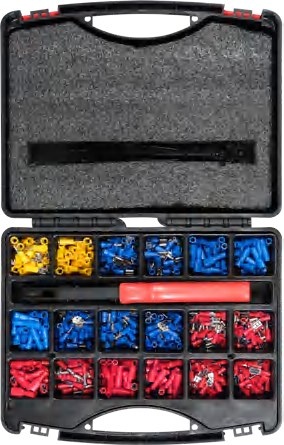 Crimping tool and terminals set