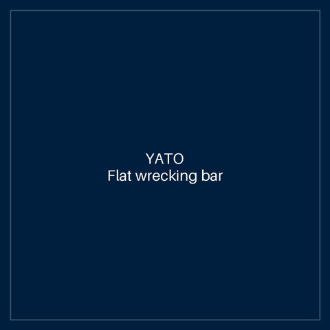 Flat wrecking bar 600 mm