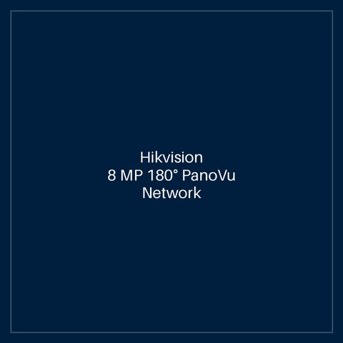 Hikvision 8 MP 180° PanoVu Network Camera