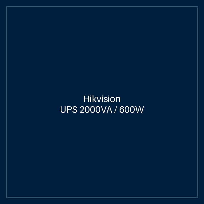 Hikvision - UPS 2000VA / 600W