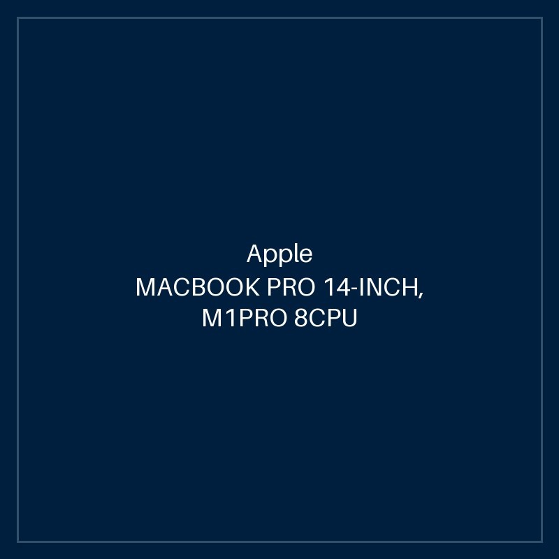 MACBOOK PRO 14-INCH, M1PRO 8CPU 14GPU 16GB SSD 512GB - SILVER