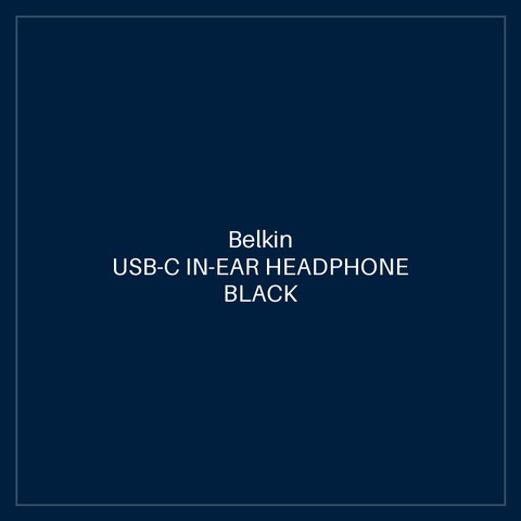USB-C IN-EAR HEADPHONE BLACK