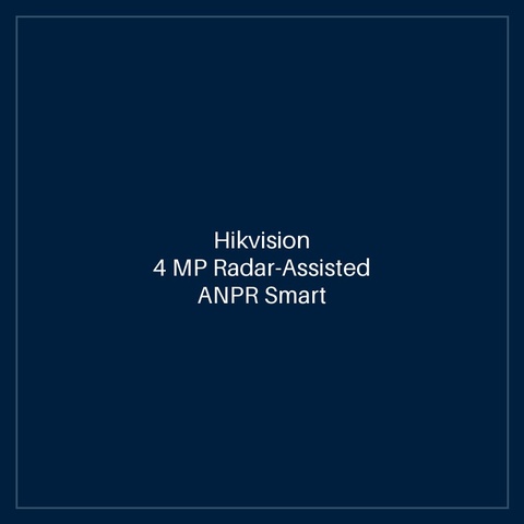 Hikvision 4 MP Radar-Assisted ANPR Smart Monitoring Camera