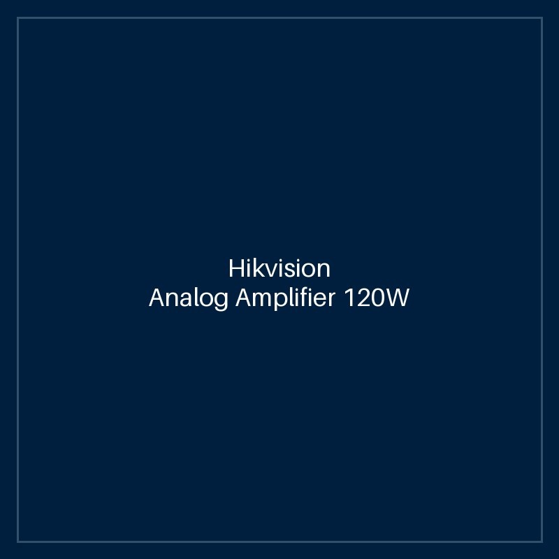 Hikvision Analog Amplifier 120W