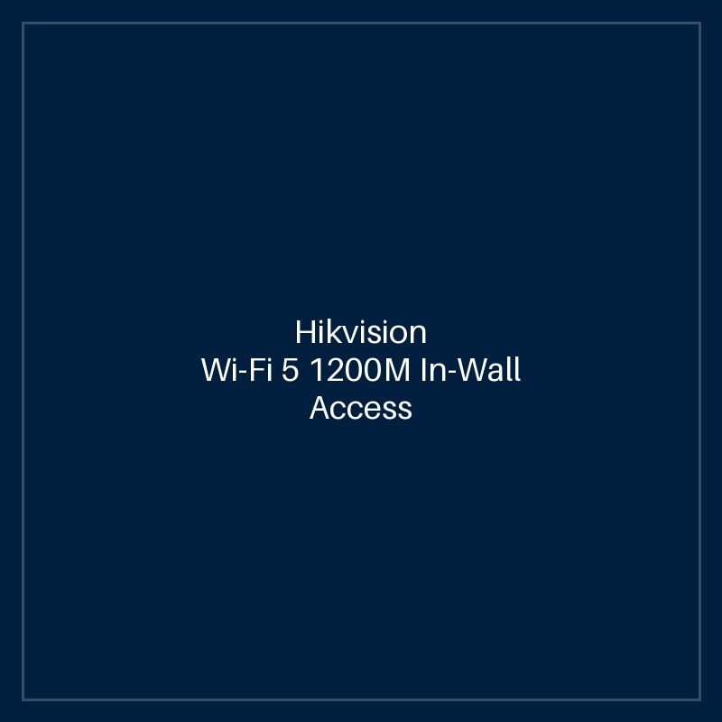 Hikvision - Wi-Fi 5 1200M In-Wall Access Point