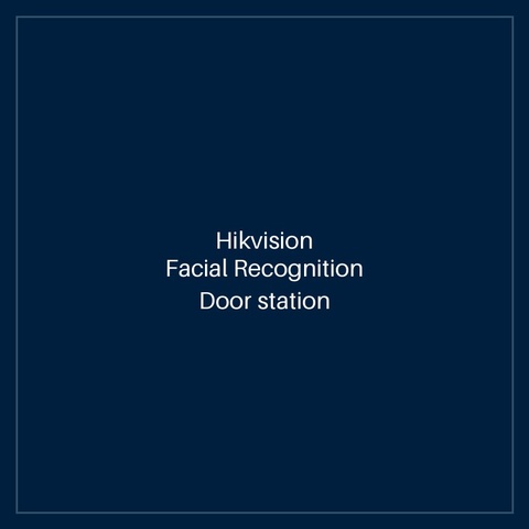 Hikvision Facial Recognition Door station