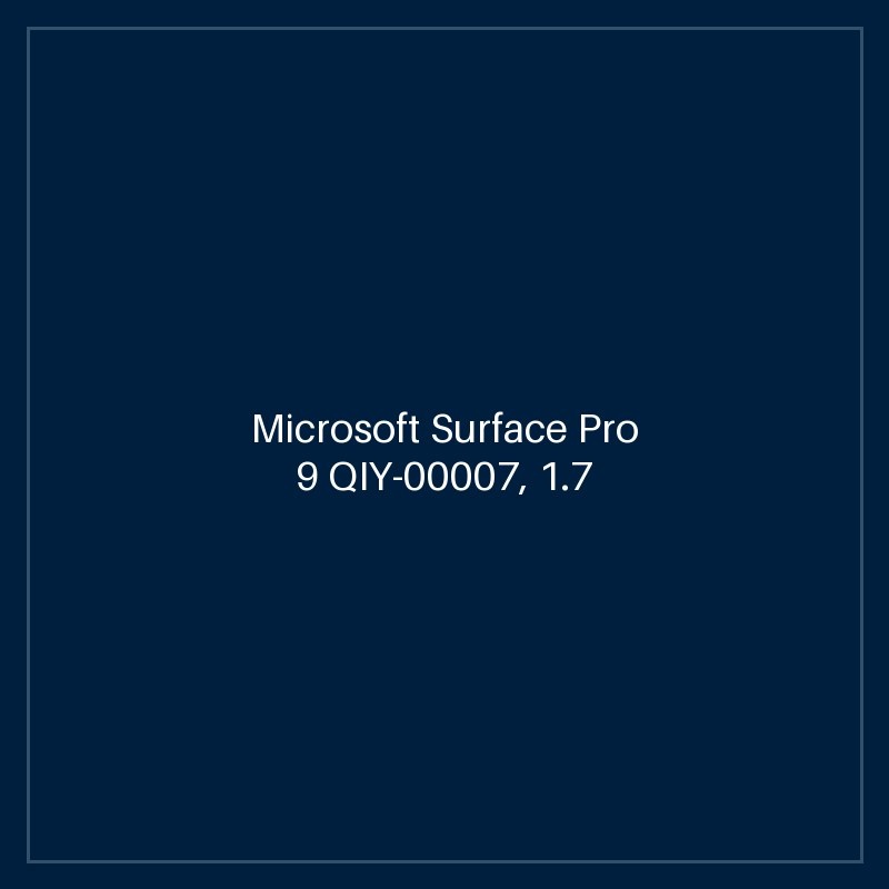 Microsoft Surface Pro 9 QIY-00007, 1.7 GHz Core i7-1255U, 10-core CPU, 4.7 GHz Turbo, 16GB LPDDR5, 512GB SSD, 13" IPS Quad HD 2880 x 1920, Stylus Pen Support, Wi-Fi Only, 120Hz Adaptive Refresh Rate, Windows 11 Pro