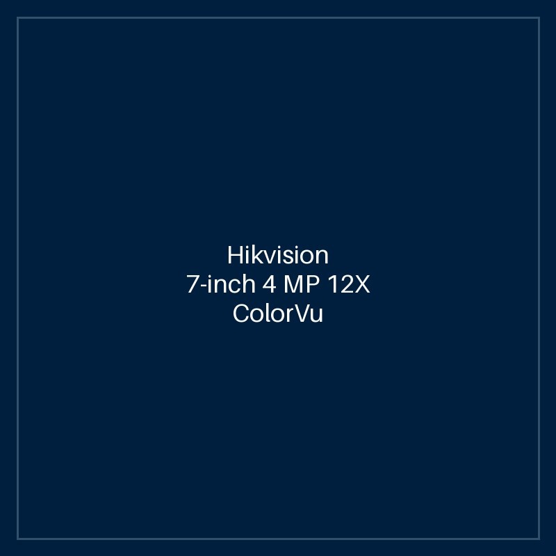 Hikvision 7-inch 4 MP 12X ColorVu Network Speed Dome