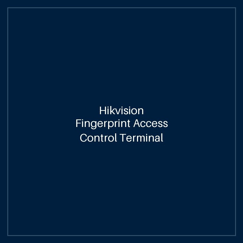 Hikvision- Fingerprint Access Control Terminal