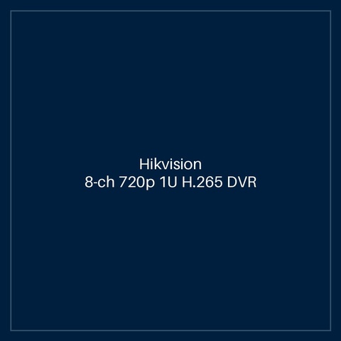 Hikvision - 8-ch 720p 1U H.265 DVR