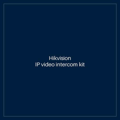 Hikvision - IP video intercom kit