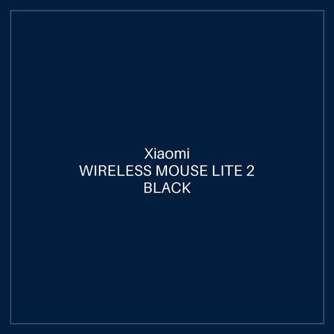 XIAOMI WIRELESS MOUSE LITE 2 BLACK GL