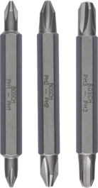 Bosch Screw Driving & Sets: Double ended bit S 1,0x5,5 (flat tip); PH2; 45 mm (1 pc)