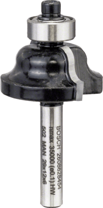 Bosch Routing: Roman ogee bit 6 mm, R1 4,1 mm, D 29 mm, L 12,4 mm, G 54 mm